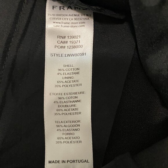 Frame Le Crop Mini Bootcut Black Trousers Size 4 - Picture 9 of 11